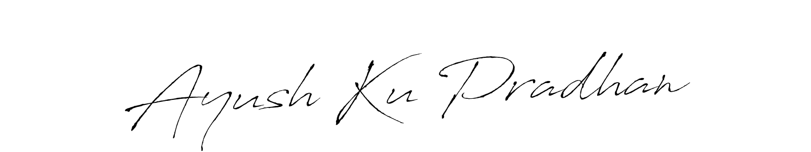 The best way (Antro_Vectra) to make a short signature is to pick only two or three words in your name. The name Ayush Ku Pradhan include a total of six letters. For converting this name. Ayush Ku Pradhan signature style 6 images and pictures png