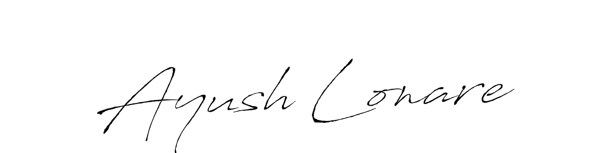 This is the best signature style for the Ayush Lonare name. Also you like these signature font (Antro_Vectra). Mix name signature. Ayush Lonare signature style 6 images and pictures png