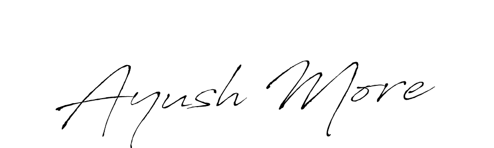 Also You can easily find your signature by using the search form. We will create Ayush More name handwritten signature images for you free of cost using Antro_Vectra sign style. Ayush More signature style 6 images and pictures png