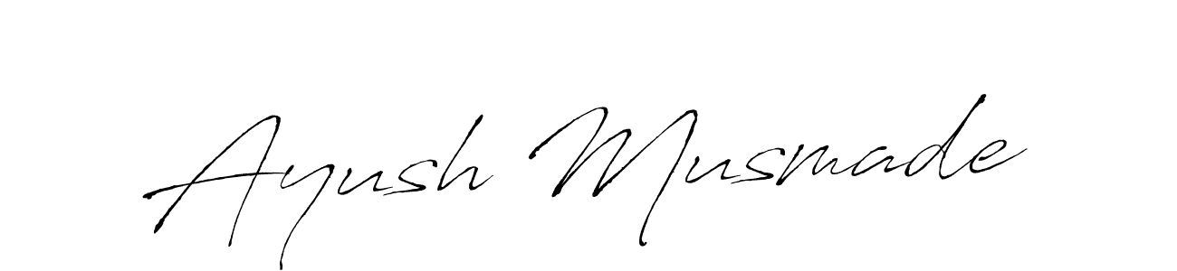 Ayush Musmade stylish signature style. Best Handwritten Sign (Antro_Vectra) for my name. Handwritten Signature Collection Ideas for my name Ayush Musmade. Ayush Musmade signature style 6 images and pictures png