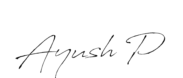 You should practise on your own different ways (Antro_Vectra) to write your name (Ayush P) in signature. don't let someone else do it for you. Ayush P signature style 6 images and pictures png