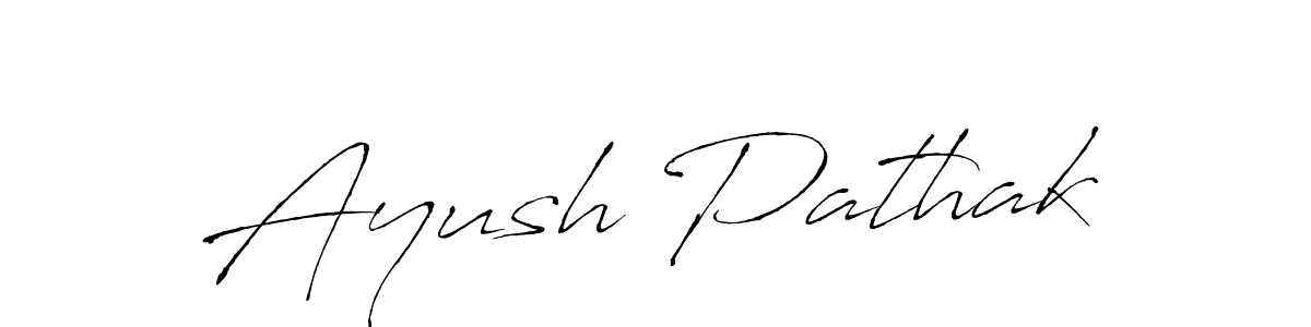 Design your own signature with our free online signature maker. With this signature software, you can create a handwritten (Antro_Vectra) signature for name Ayush Pathak. Ayush Pathak signature style 6 images and pictures png