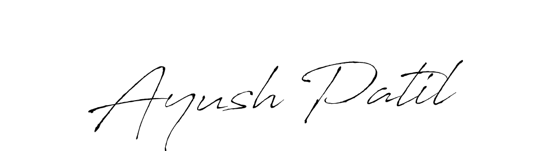 Design your own signature with our free online signature maker. With this signature software, you can create a handwritten (Antro_Vectra) signature for name Ayush Patil. Ayush Patil signature style 6 images and pictures png