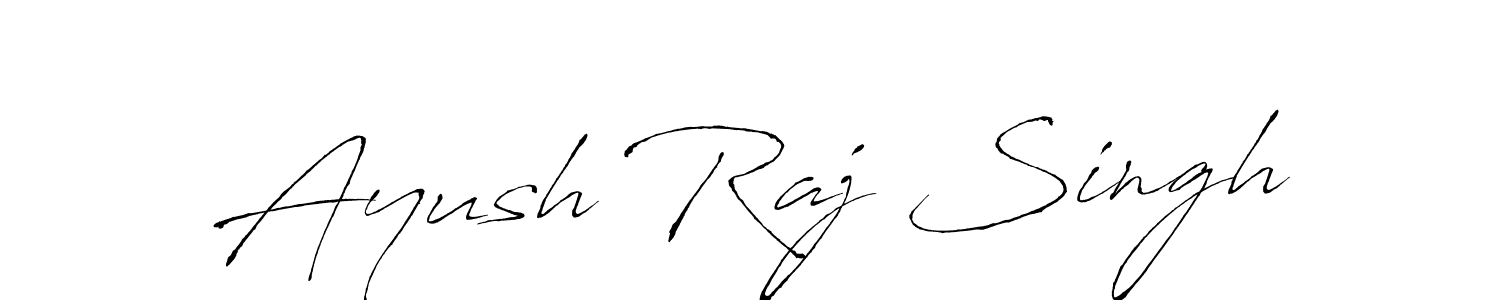 Make a beautiful signature design for name Ayush Raj Singh. With this signature (Antro_Vectra) style, you can create a handwritten signature for free. Ayush Raj Singh signature style 6 images and pictures png