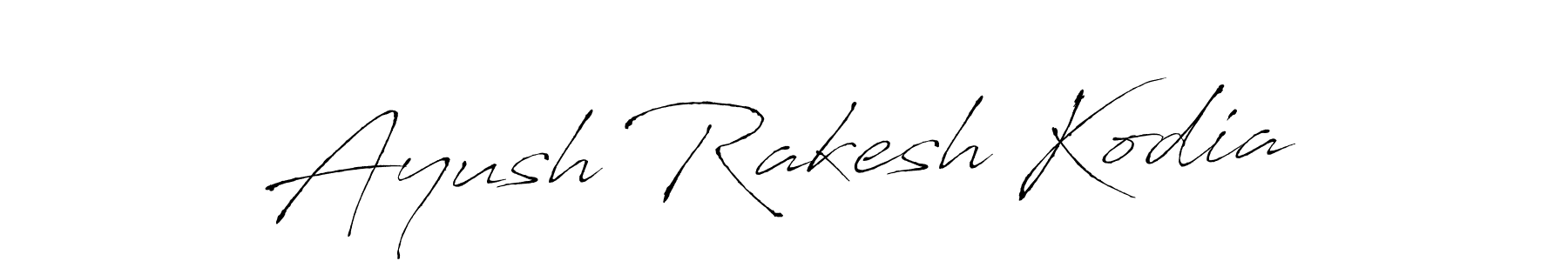 Design your own signature with our free online signature maker. With this signature software, you can create a handwritten (Antro_Vectra) signature for name Ayush Rakesh Kodia. Ayush Rakesh Kodia signature style 6 images and pictures png