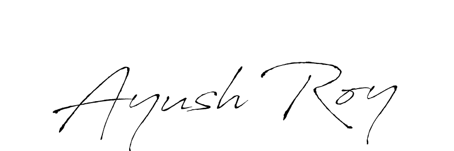 Design your own signature with our free online signature maker. With this signature software, you can create a handwritten (Antro_Vectra) signature for name Ayush Roy. Ayush Roy signature style 6 images and pictures png