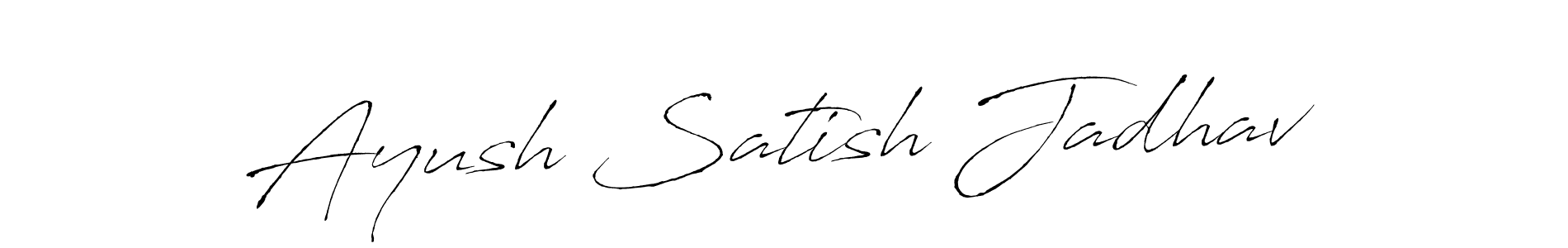 Also we have Ayush Satish Jadhav name is the best signature style. Create professional handwritten signature collection using Antro_Vectra autograph style. Ayush Satish Jadhav signature style 6 images and pictures png