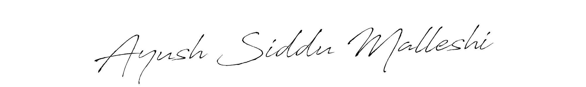 The best way (Antro_Vectra) to make a short signature is to pick only two or three words in your name. The name Ayush Siddu Malleshi include a total of six letters. For converting this name. Ayush Siddu Malleshi signature style 6 images and pictures png