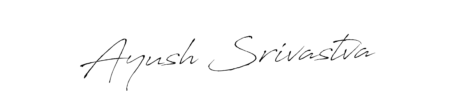 Create a beautiful signature design for name Ayush Srivastva. With this signature (Antro_Vectra) fonts, you can make a handwritten signature for free. Ayush Srivastva signature style 6 images and pictures png