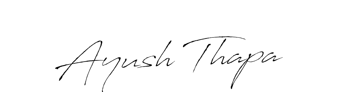 Ayush Thapa stylish signature style. Best Handwritten Sign (Antro_Vectra) for my name. Handwritten Signature Collection Ideas for my name Ayush Thapa. Ayush Thapa signature style 6 images and pictures png