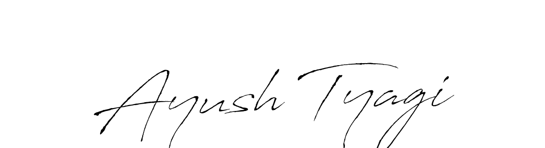 How to make Ayush Tyagi signature? Antro_Vectra is a professional autograph style. Create handwritten signature for Ayush Tyagi name. Ayush Tyagi signature style 6 images and pictures png