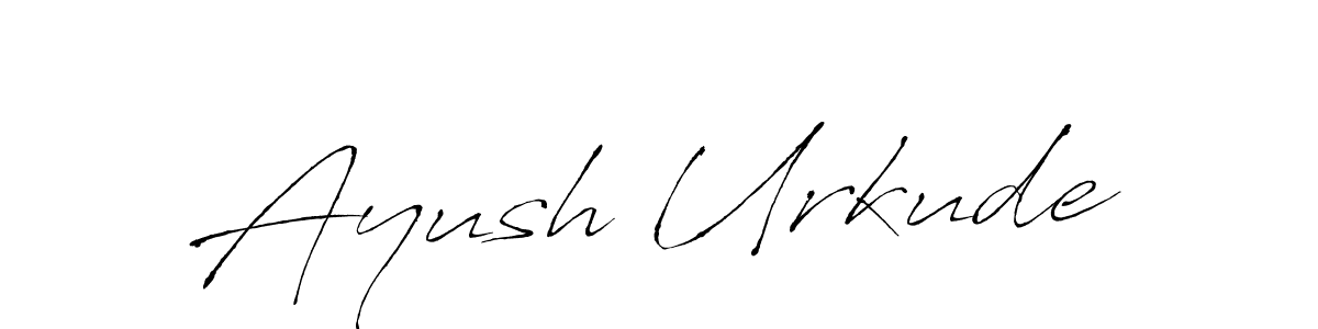 The best way (Antro_Vectra) to make a short signature is to pick only two or three words in your name. The name Ayush Urkude include a total of six letters. For converting this name. Ayush Urkude signature style 6 images and pictures png