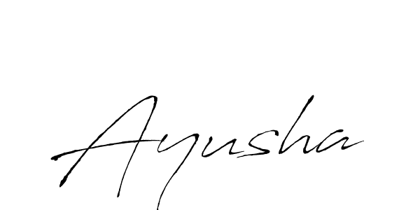 Design your own signature with our free online signature maker. With this signature software, you can create a handwritten (Antro_Vectra) signature for name Ayusha. Ayusha signature style 6 images and pictures png