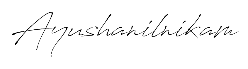 Antro_Vectra is a professional signature style that is perfect for those who want to add a touch of class to their signature. Get Ayushanilnikam name fancy signature for free. Ayushanilnikam signature style 6 images and pictures png