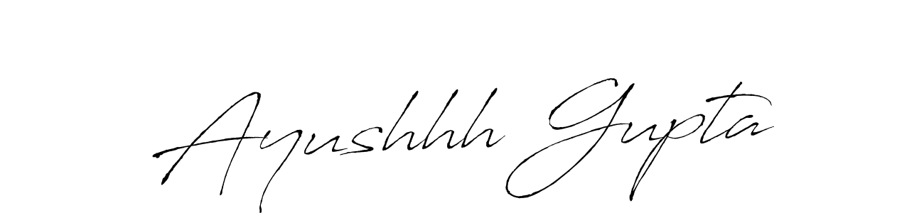 Antro_Vectra is a professional signature style that is perfect for those who want to add a touch of class to their signature. It is also a great choice for those who want to make their signature more unique. Get Ayushhh Gupta name to fancy signature for free. Ayushhh Gupta signature style 6 images and pictures png