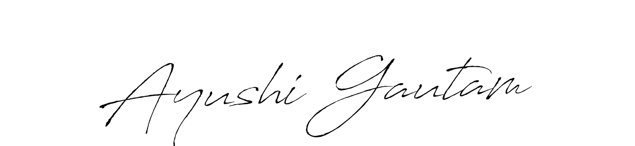 It looks lik you need a new signature style for name Ayushi Gautam. Design unique handwritten (Antro_Vectra) signature with our free signature maker in just a few clicks. Ayushi Gautam signature style 6 images and pictures png