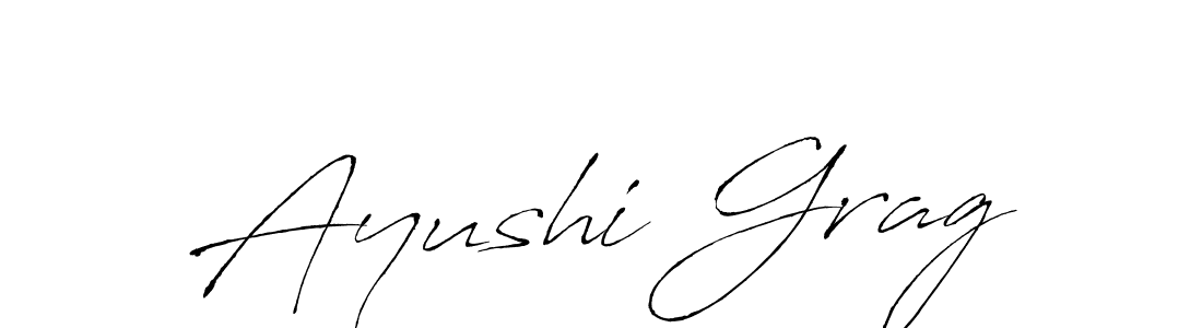 How to Draw Ayushi Grag signature style? Antro_Vectra is a latest design signature styles for name Ayushi Grag. Ayushi Grag signature style 6 images and pictures png