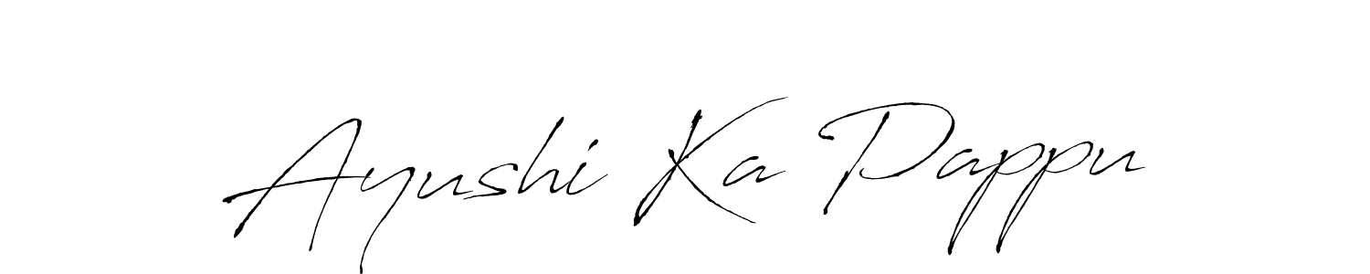 Similarly Antro_Vectra is the best handwritten signature design. Signature creator online .You can use it as an online autograph creator for name Ayushi Ka Pappu. Ayushi Ka Pappu signature style 6 images and pictures png