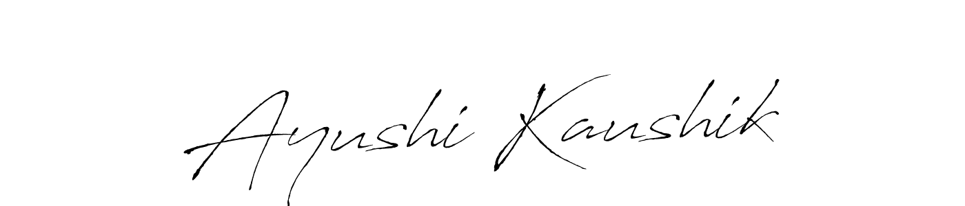 if you are searching for the best signature style for your name Ayushi Kaushik. so please give up your signature search. here we have designed multiple signature styles  using Antro_Vectra. Ayushi Kaushik signature style 6 images and pictures png