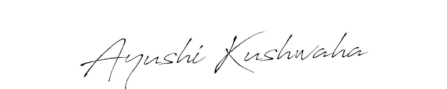 How to make Ayushi Kushwaha signature? Antro_Vectra is a professional autograph style. Create handwritten signature for Ayushi Kushwaha name. Ayushi Kushwaha signature style 6 images and pictures png