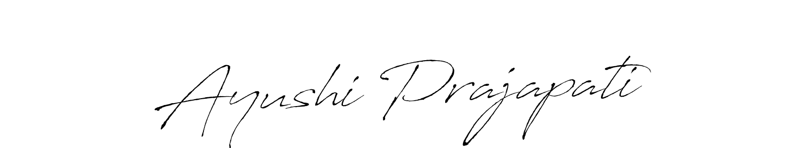 This is the best signature style for the Ayushi Prajapati name. Also you like these signature font (Antro_Vectra). Mix name signature. Ayushi Prajapati signature style 6 images and pictures png
