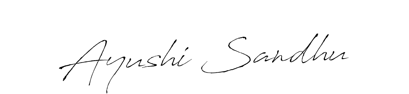 Make a beautiful signature design for name Ayushi Sandhu. Use this online signature maker to create a handwritten signature for free. Ayushi Sandhu signature style 6 images and pictures png