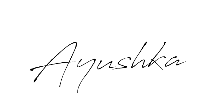 Create a beautiful signature design for name Ayushka. With this signature (Antro_Vectra) fonts, you can make a handwritten signature for free. Ayushka signature style 6 images and pictures png