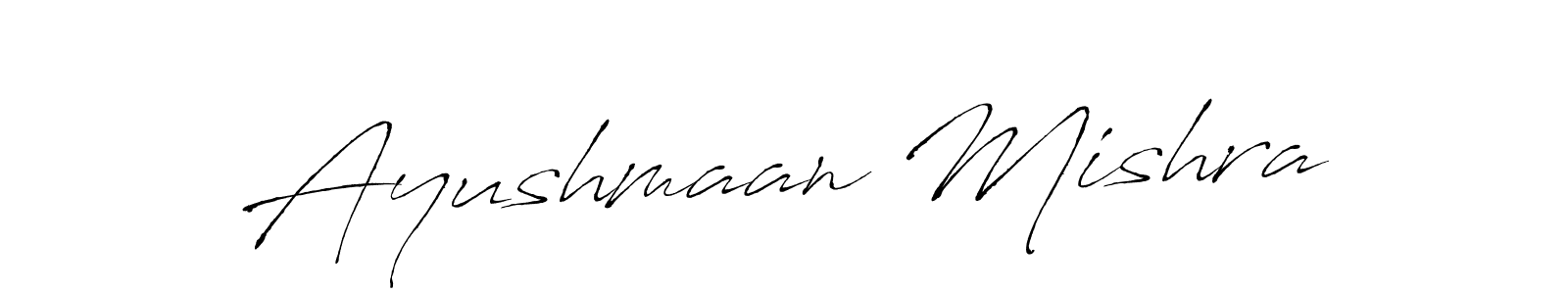 How to make Ayushmaan Mishra name signature. Use Antro_Vectra style for creating short signs online. This is the latest handwritten sign. Ayushmaan Mishra signature style 6 images and pictures png