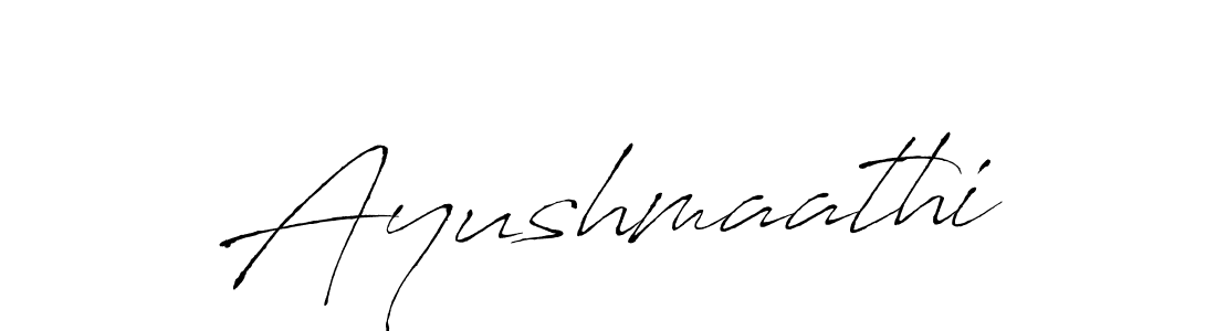 Antro_Vectra is a professional signature style that is perfect for those who want to add a touch of class to their signature. It is also a great choice for those who want to make their signature more unique. Get Ayushmaathi name to fancy signature for free. Ayushmaathi signature style 6 images and pictures png