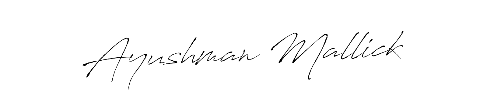Antro_Vectra is a professional signature style that is perfect for those who want to add a touch of class to their signature. It is also a great choice for those who want to make their signature more unique. Get Ayushman Mallick name to fancy signature for free. Ayushman Mallick signature style 6 images and pictures png
