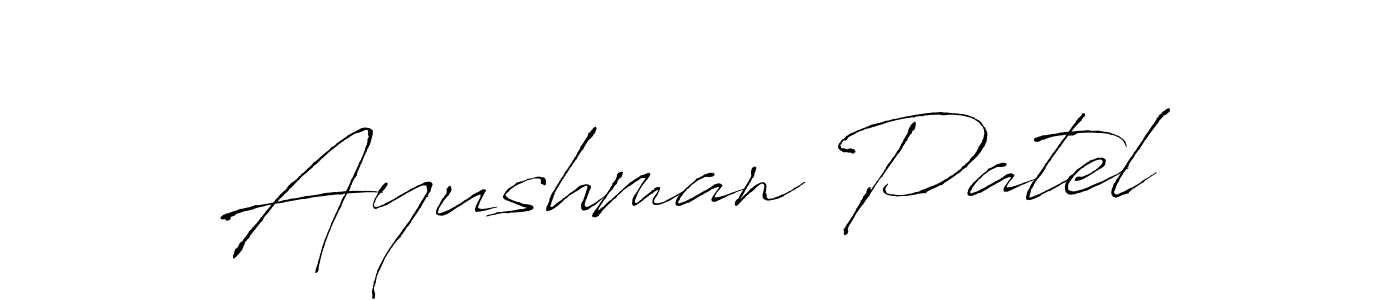 Make a beautiful signature design for name Ayushman Patel. Use this online signature maker to create a handwritten signature for free. Ayushman Patel signature style 6 images and pictures png