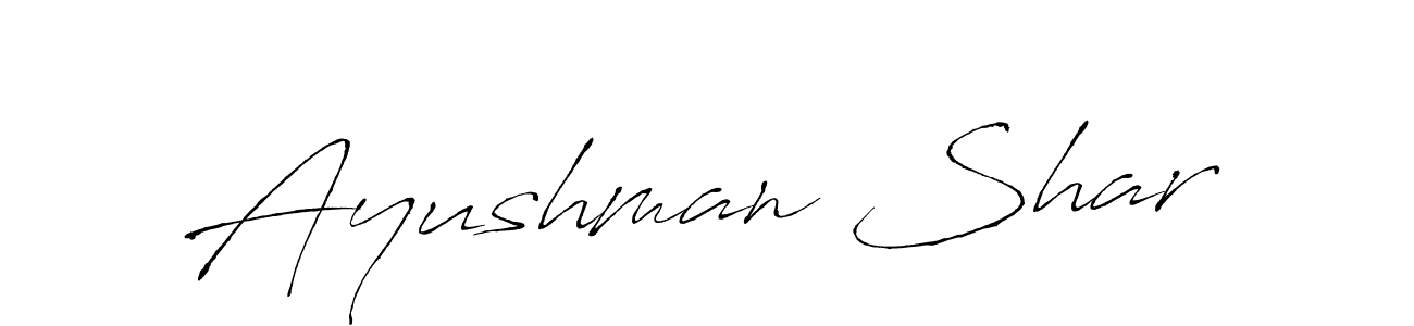 Antro_Vectra is a professional signature style that is perfect for those who want to add a touch of class to their signature. It is also a great choice for those who want to make their signature more unique. Get Ayushman Shar name to fancy signature for free. Ayushman Shar signature style 6 images and pictures png