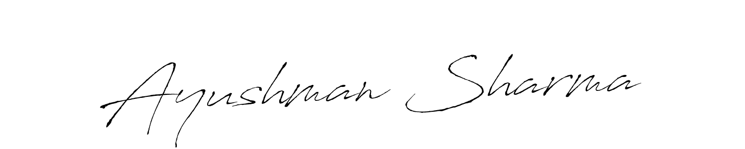 if you are searching for the best signature style for your name Ayushman Sharma. so please give up your signature search. here we have designed multiple signature styles  using Antro_Vectra. Ayushman Sharma signature style 6 images and pictures png