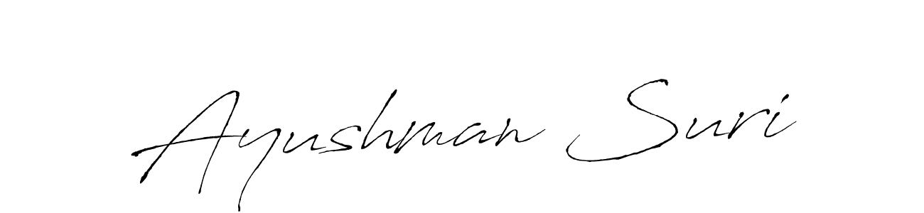 Make a beautiful signature design for name Ayushman Suri. Use this online signature maker to create a handwritten signature for free. Ayushman Suri signature style 6 images and pictures png