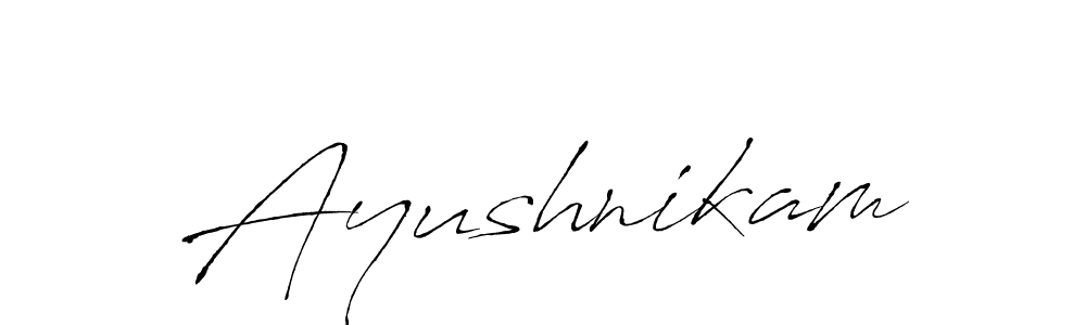 You can use this online signature creator to create a handwritten signature for the name Ayushnikam. This is the best online autograph maker. Ayushnikam signature style 6 images and pictures png