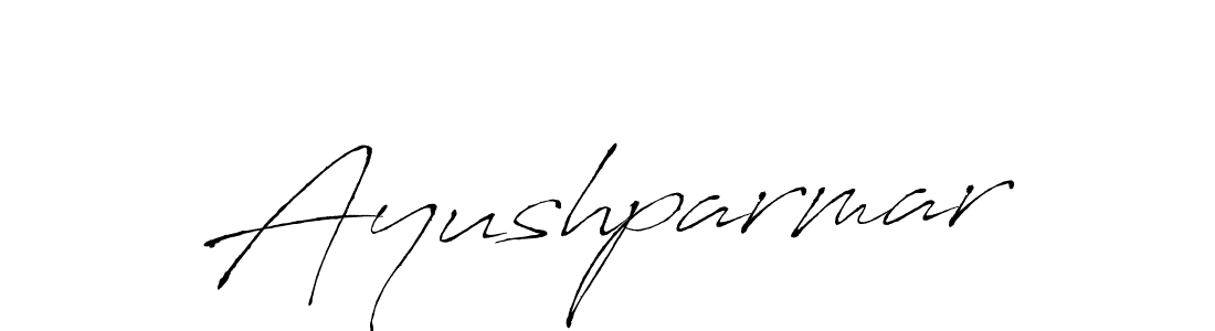 Design your own signature with our free online signature maker. With this signature software, you can create a handwritten (Antro_Vectra) signature for name Ayushparmar. Ayushparmar signature style 6 images and pictures png