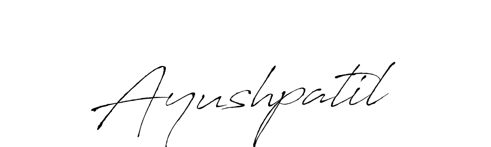 Use a signature maker to create a handwritten signature online. With this signature software, you can design (Antro_Vectra) your own signature for name Ayushpatil. Ayushpatil signature style 6 images and pictures png