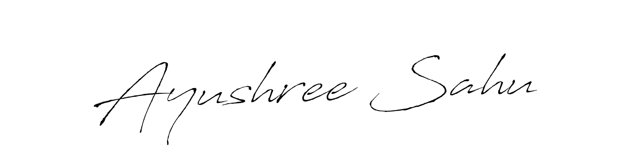 Also we have Ayushree Sahu name is the best signature style. Create professional handwritten signature collection using Antro_Vectra autograph style. Ayushree Sahu signature style 6 images and pictures png