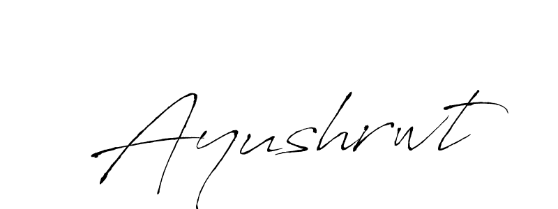 Make a beautiful signature design for name Ayushrwt. With this signature (Antro_Vectra) style, you can create a handwritten signature for free. Ayushrwt signature style 6 images and pictures png