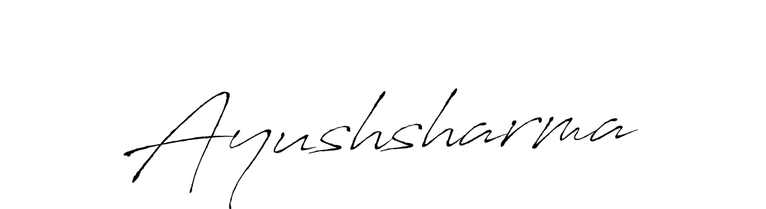 Ayushsharma stylish signature style. Best Handwritten Sign (Antro_Vectra) for my name. Handwritten Signature Collection Ideas for my name Ayushsharma. Ayushsharma signature style 6 images and pictures png