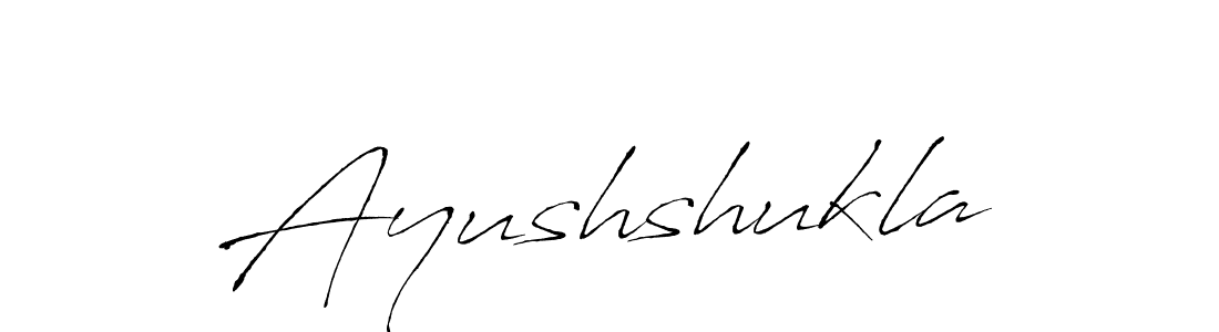 Design your own signature with our free online signature maker. With this signature software, you can create a handwritten (Antro_Vectra) signature for name Ayushshukla. Ayushshukla signature style 6 images and pictures png