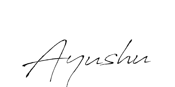 The best way (Antro_Vectra) to make a short signature is to pick only two or three words in your name. The name Ayushu include a total of six letters. For converting this name. Ayushu signature style 6 images and pictures png