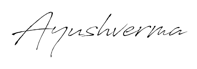 The Antro_Vectra lettering style adds unique flourish to name Ayushverma. Stand out with a custom digital autograph made in seconds. Ayushverma signature style 6 images and pictures png