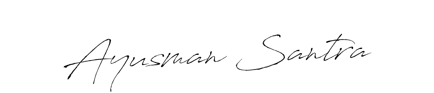 if you are searching for the best signature style for your name Ayusman Santra. so please give up your signature search. here we have designed multiple signature styles  using Antro_Vectra. Ayusman Santra signature style 6 images and pictures png