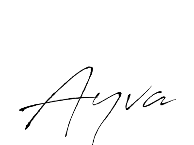 Design your own signature with our free online signature maker. With this signature software, you can create a handwritten (Antro_Vectra) signature for name Ayva. Ayva signature style 6 images and pictures png