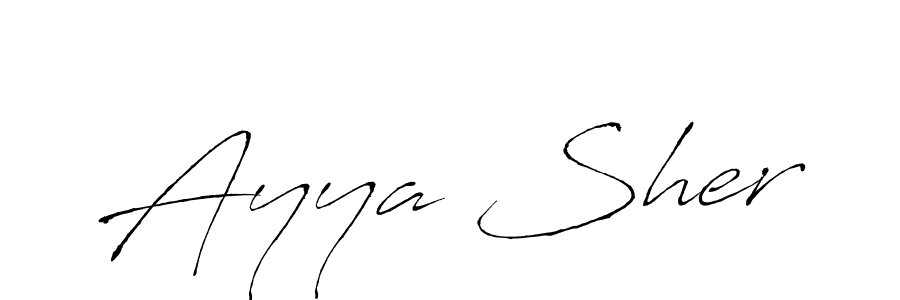 Ayya Sher stylish signature style. Best Handwritten Sign (Antro_Vectra) for my name. Handwritten Signature Collection Ideas for my name Ayya Sher. Ayya Sher signature style 6 images and pictures png