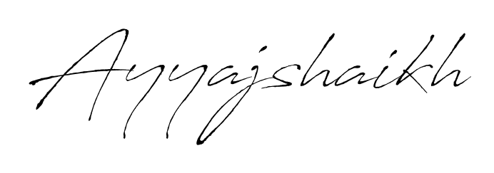 Get an exclusive digital autograph for Ayyajshaikh. The Antro_Vectra typeface captures the charm of real penmanship on paper. Ayyajshaikh signature style 6 images and pictures png