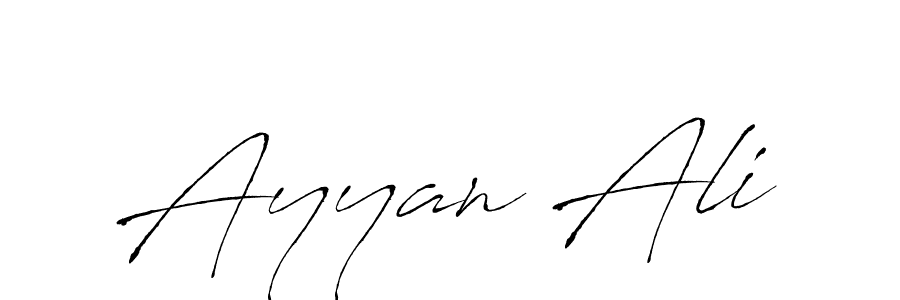 Create a beautiful signature design for name Ayyan Ali. With this signature (Antro_Vectra) fonts, you can make a handwritten signature for free. Ayyan Ali signature style 6 images and pictures png