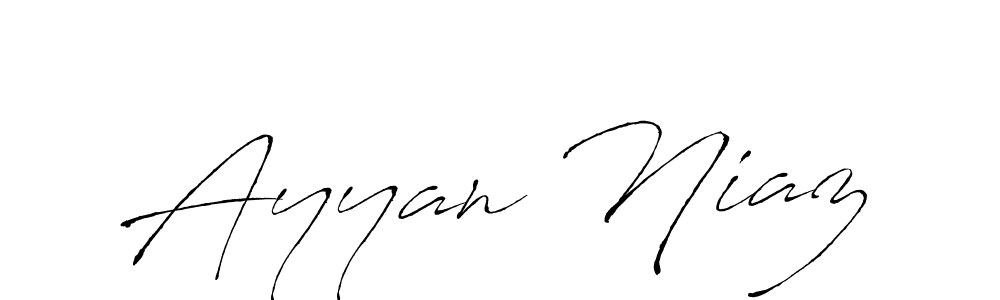 Antro_Vectra is a professional signature style that is perfect for those who want to add a touch of class to their signature. It is also a great choice for those who want to make their signature more unique. Get Ayyan Niaz name to fancy signature for free. Ayyan Niaz signature style 6 images and pictures png