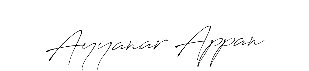 Antro_Vectra is a professional signature style that is perfect for those who want to add a touch of class to their signature. It is also a great choice for those who want to make their signature more unique. Get Ayyanar Appan name to fancy signature for free. Ayyanar Appan signature style 6 images and pictures png